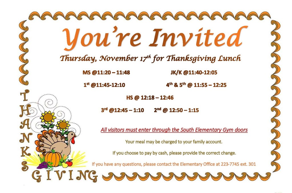 thanksgiving invite