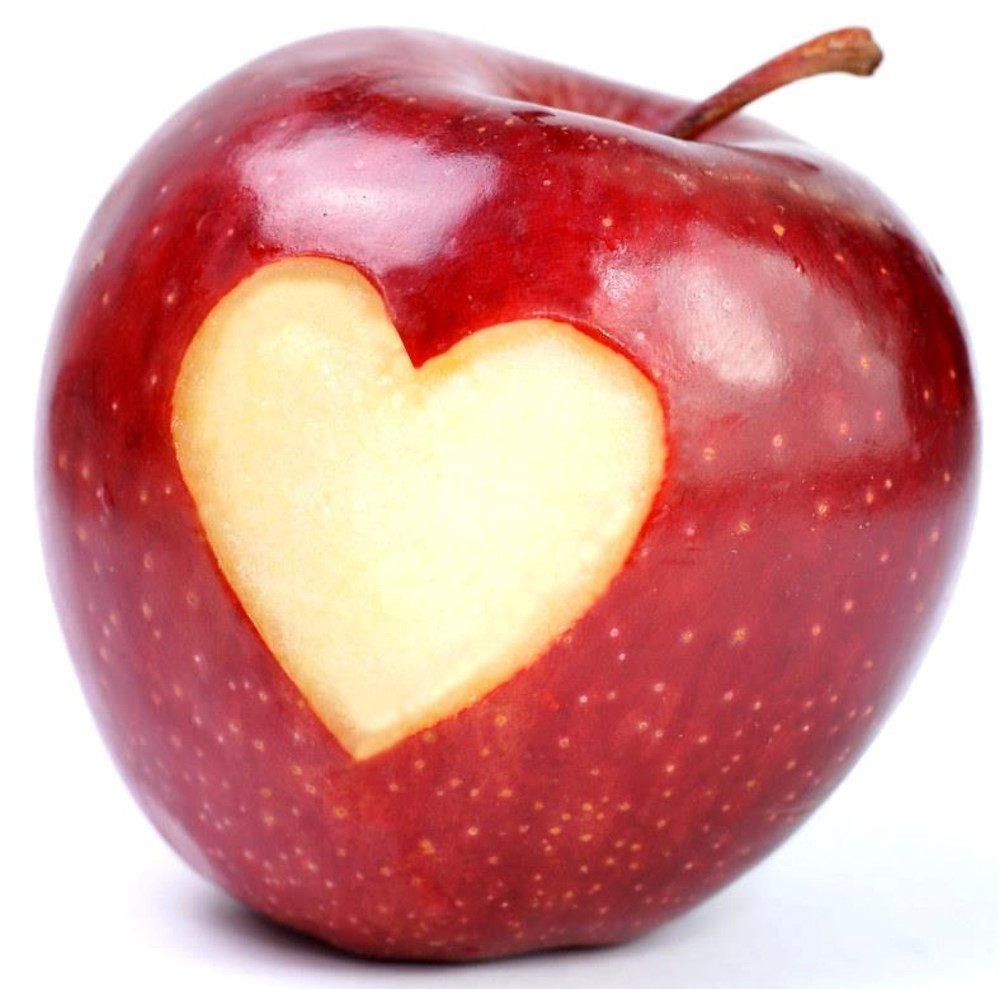 apple with heart